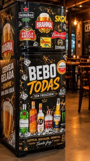 Envelopamento de geladeira e móveis